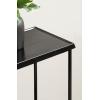 imageKate and Laurel Sanzo Transitional Metal Skinny Side Table 17 x 9 x 24 Black Rectangular Slim Bedroom Nightstand with Hammered Tabletop for Use as Bedside Accent or Living Room End Table