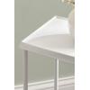 imageKate and Laurel Sanzo Transitional Metal Skinny Side Table 17 x 9 x 24 White Rectangular Slim Bedroom Nightstand with Hammered Tabletop for Use as Bedside Accent or Living Room End Table