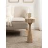 imageKate and Laurel Solbrett Transitional Sophisticated Round Drink Table 10 x 10 x 22 Natural Wood Sculptural Bedroom Nightstand with Unique Pedestal Table Design for Use as Indoor Plant StandNatural