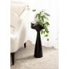 imageKate and Laurel Solbrett Transitional Sophisticated Round Drink Table 10 x 10 x 22 Natural Wood Sculptural Bedroom Nightstand with Unique Pedestal Table Design for Use as Indoor Plant StandBlack