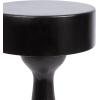 imageKate and Laurel Solbrett Transitional Sophisticated Round Drink Table 10 x 10 x 22 Natural Wood Sculptural Bedroom Nightstand with Unique Pedestal Table Design for Use as Indoor Plant StandBlack