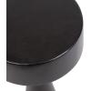 imageKate and Laurel Solbrett Transitional Sophisticated Round Drink Table 10 x 10 x 22 Natural Wood Sculptural Bedroom Nightstand with Unique Pedestal Table Design for Use as Indoor Plant StandBlack