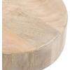 imageKate and Laurel Solbrett Transitional Sophisticated Round Drink Table 10 x 10 x 22 Natural Wood Sculptural Bedroom Nightstand with Unique Pedestal Table Design for Use as Indoor Plant StandNatural