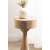 imageKate and Laurel Solbrett Transitional Sophisticated Round Drink Table 10 x 10 x 22 Natural Wood Sculptural Bedroom Nightstand with Unique Pedestal Table Design for Use as Indoor Plant StandNatural