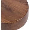 imageKate and Laurel Solbrett Transitional Sophisticated Round Drink Table 10 x 10 x 22 Natural Wood Sculptural Bedroom Nightstand with Unique Pedestal Table Design for Use as Indoor Plant StandWalnut Brown