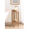 imageKate and Laurel Talcott Modern Round Wood Side Table 12 x 12 x 28 Natural Wood Transitional Decorative TwoTier End Table for Use as a Bedroom Nightstand or Living Room Plant StandNatural