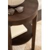 imageKate and Laurel Talcott Modern Round Wood Side Table 12 x 12 x 28 Natural Wood Transitional Decorative TwoTier End Table for Use as a Bedroom Nightstand or Living Room Plant StandDark Brown