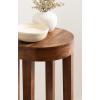 imageKate and Laurel Talcott Modern Round Wood Side Table 12 x 12 x 28 Natural Wood Transitional Decorative TwoTier End Table for Use as a Bedroom Nightstand or Living Room Plant StandWalnut Brown