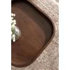 imageKate and Laurel Woodrow Modern Mango Wood Square Drink Table 10 x 10 x 24 Light Natural and Black Transitional Rounded Square Mini Table for Use as Indoor Plant Stand or Wooden Living Room AccentDark Brown