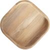 imageKate and Laurel Woodrow Modern Mango Wood Square Drink Table 10 x 10 x 24 Light Natural and Black Transitional Rounded Square Mini Table for Use as Indoor Plant Stand or Wooden Living Room AccentNaturalBlack