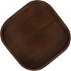 imageKate and Laurel Woodrow Modern Mango Wood Square Drink Table 10 x 10 x 24 Light Natural and Black Transitional Rounded Square Mini Table for Use as Indoor Plant Stand or Wooden Living Room AccentDark Brown