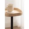 imageKate and Laurel Woodrow Modern Mango Wood Square Drink Table 10 x 10 x 24 Light Natural and Black Transitional Rounded Square Mini Table for Use as Indoor Plant Stand or Wooden Living Room AccentNaturalBlack