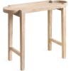 imageKate and Laurel Jovie Modern Scalloped Rectangle Wooden Console Table 38 x 14 x 30 Light Natural Transitional Decorative Entryway Table with Scalloped Tabletop Shape for Entry Decor OptionNatural