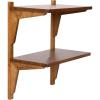 imageKate and Laurel Meridien Modern Wood Floating Side Table 18 x 12 x 24 Rustic Brown Contemporary Wooden Floating End Table for Use as Living Room Decor Accent or OverTheToilet Storage ShelfRustic Brown