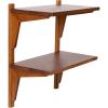 imageKate and Laurel Meridien Modern Wood Floating Side Table 18 x 12 x 24 Rustic Brown Contemporary Wooden Floating End Table for Use as Living Room Decor Accent or OverTheToilet Storage ShelfBrown