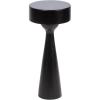 imageKate and Laurel Solbrett Transitional Sophisticated Round Drink Table 10 x 10 x 22 Natural Wood Sculptural Bedroom Nightstand with Unique Pedestal Table Design for Use as Indoor Plant StandBlack