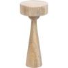 imageKate and Laurel Solbrett Transitional Sophisticated Round Drink Table 10 x 10 x 22 Natural Wood Sculptural Bedroom Nightstand with Unique Pedestal Table Design for Use as Indoor Plant StandNatural