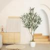 image8ft Faux Olive Tree  Olive Trees Artificial Indoor with Large Olive Branches and Lifelike Olive  Artificial Olive Tree for Home Office House Living Room Decor7ft