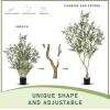 image8ft Faux Olive Tree  Olive Trees Artificial Indoor with Large Olive Branches and Lifelike Olive  Artificial Olive Tree for Home Office House Living Room Decor7ft