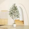 image8ft Faux Olive Tree  Olive Trees Artificial Indoor with Large Olive Branches and Lifelike Olive  Artificial Olive Tree for Home Office House Living Room Decor8ft