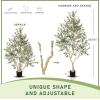 image8ft Faux Olive Tree  Olive Trees Artificial Indoor with Large Olive Branches and Lifelike Olive  Artificial Olive Tree for Home Office House Living Room Decor8ft