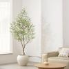 imageFaux Olive Tree 8ft  Olive Trees Artificial Indoor with Realistic Leaves and Olives  Tall Fake Olive Tree with Pot for Indoor Outdoor Office Home Decor7ft