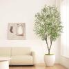 imageFaux Olive Tree 8ft  Olive Trees Artificial Indoor with Realistic Leaves and Olives  Tall Fake Olive Tree with Pot for Indoor Outdoor Office Home Decor8ft