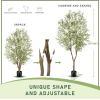 imageFaux Olive Tree 8ft  Olive Trees Artificial Indoor with Realistic Leaves and Olives  Tall Fake Olive Tree with Pot for Indoor Outdoor Office Home Decor8ft