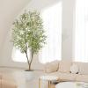 imageFaux Olive Tree 8ft  Olive Trees Artificial Indoor with Realistic Leaves and Olives  Tall Fake Olive Tree with Pot for Indoor Outdoor Office Home Decor8ft