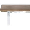 imageKate and Laurel Abberly Farmhouse Wall Shelf 28 x 5 x 65 Rustic Brown and White Rustic Floating Shelf for Wall