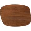 imageKate and Laurel Adamas Transitional AdjustableHeight CTable 16 x 22 x 28 Walnut Brown and Black Modern Rounded Indoor Metal CShaped End Table with Organic Shape for Use as Overbed Table