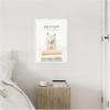 imageKate and Laurel Alpaca Fluff and Fold Framed Canvas Wall Art by Amy Peterson 18 x 24 Sylvie White Whimsical Animals Humor Art for Wall Decor Living Room Bedroom