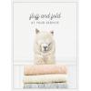 imageKate and Laurel Alpaca Fluff and Fold Framed Canvas Wall Art by Amy Peterson 18 x 24 Sylvie White Whimsical Animals Humor Art for Wall Decor Living Room Bedroom