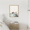 imageKate and Laurel Animals Walk Across the Planet Framed Canvas Wall Art by July Art Prints 18 x 24 Sylvie Natural Whimsical Animals Art for Wall Decor Living Room Bedroom