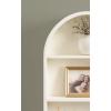 imageKate and Laurel Arcott Modern Arched Wall Shelf 18 x 6 x 26 White Transitional Arch Wall Shelves for OverTheToilet Storage or Entryway Storage Shelf