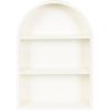 imageKate and Laurel Arcott Modern Arched Wall Shelf 18 x 6 x 26 White Transitional Arch Wall Shelves for OverTheToilet Storage or Entryway Storage Shelf