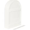 imageKate and Laurel Arcott Modern Arched Wall Shelf 18 x 6 x 26 White Transitional Arch Wall Shelves for OverTheToilet Storage or Entryway Storage Shelf