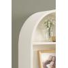 imageKate and Laurel Arcott Modern Arched Wall Shelf 18 x 6 x 26 White Transitional Arch Wall Shelves for OverTheToilet Storage or Entryway Storage Shelf