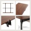 imageKate and Laurel Atwood Modern Mango Wood TwoDoor Wall Cabinet and Shelf Set Walnut Brown Decorative Storage Cabinet with Tiered Wall Shelves for Use as Cohesive Bar Storage Unit