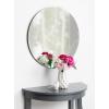 imageKate and Laurel Azalea Modern Frameless Decorative Round Wall Mirror 26 Inch Diameter