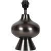 imageKate and Laurel Bahira Modern Metal Bedside Table Lamp 8 x 8 x 17 Antique Brass Sculptural Decorative Tabletop Desk Lamp with Linen Shade for Living Room DecorPewter