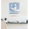 imageKate and Laurel Beach Framed Canvas Wall Art by Alicia Abla 18 x 24 Sylvie White Coastal Beach Landscapes Art for Wall Decor Living Room BedroomWhite