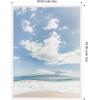 imageKate and Laurel Beach Framed Canvas Wall Art by Alicia Abla 18 x 24 Sylvie White Coastal Beach Landscapes Art for Wall Decor Living Room BedroomWhite