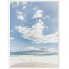imageKate and Laurel Beach Framed Canvas Wall Art by Alicia Abla 18 x 24 Sylvie White Coastal Beach Landscapes Art for Wall Decor Living Room BedroomWhite