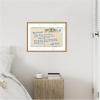 imageKate and Laurel Beach Love Letter Blue Framed Canvas Wall Art by Honey Island Studio 24 x 18 Sylvie Natural Traditional Beach Typography Art for Wall Decor Living Room Bedroom