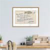 imageKate and Laurel Beach Love Letter Blue Framed Canvas Wall Art by Honey Island Studio 24 x 18 Sylvie Natural Traditional Beach Typography Art for Wall Decor Living Room Bedroom