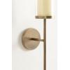 imageKate and Laurel Blaise Traditional Metal Wall Sconce 5 x 6 x 24 Antique Brass Vintage Round Candle Holder with Removable Glass Cylinder for Flameless Candles
