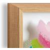 imageKate and Laurel Blake Bright Abstract Framed Printed Glass Wall Art by Jessi Raulet of Ettavee 18x24 Gold Modern Colorful Abstract Art for WallNatural