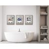 imageKate and Laurel Blake Mid Century Modern Elephant in The Tub Framed Printed Glass Wall Art by Rachel Lee of My Dream Wall 16x20 Gray Animal Art for Wall