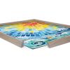 imageKate and Laurel Blake Under the Hawaiian Sun Framed Printed Glass Wall Art by Janet MeinkeLau 18x24 Natural Colorful Vibrant Sun Mosaic Inspired Wall DcorGray